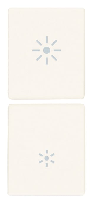 VIMAR SPA - VIW31480.RB Due mezzi tasti 1M dimmer bianco