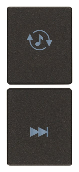 VIMAR SPA - VIW31480.TG Due mezzi tasti 1M sorg./traccia nero