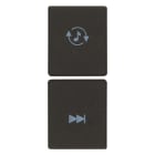 VIMAR SPA - VIW31480.TG Due mezzi tasti 1M sorg./traccia nero