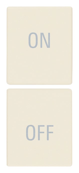 VIMAR SPA - VIW31480.YC Due mezzi tasti 1M simboli ON/OFF canapa