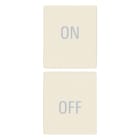 VIMAR SPA - VIW31480.YC Due mezzi tasti 1M simboli ON/OFF canapa