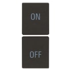 VIMAR SPA - VIW31480.YG Due mezzi tasti 1M simboli ON/OFF nero