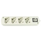 LE PROLUNGHE SAS - PRG314 CABLY UNIV.4U S/CAVO C/INTERRUTTORE BN