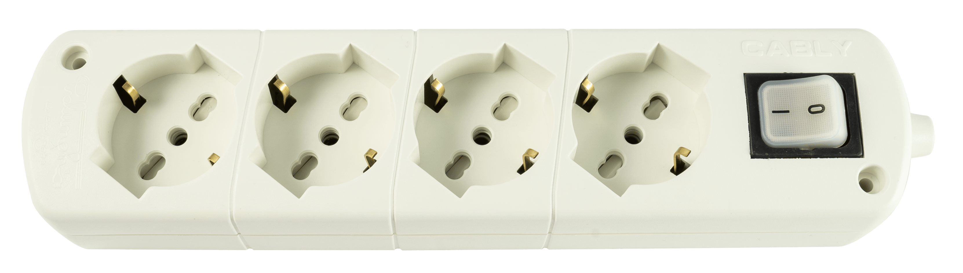 LE PROLUNGHE SAS PRG314 CABLY UNIV.4U S/CAVO C/INTERRUTTORE BN