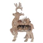 GIOCOPLAST NATALE SP GCP31618097 RENNA C/VILL WOOD-CHARM C/LED BAT, 70X43