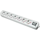 LE PROLUNGHE SAS PRG317 CABLY UNIV.7U S/CAVO C/INTERRUTTORE BN