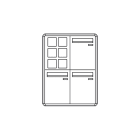 COMELIT GROUP SPA - COE3253/VAI/PW CASELLARIO POSTCOM PW, 3 CAS.POST. VERT,