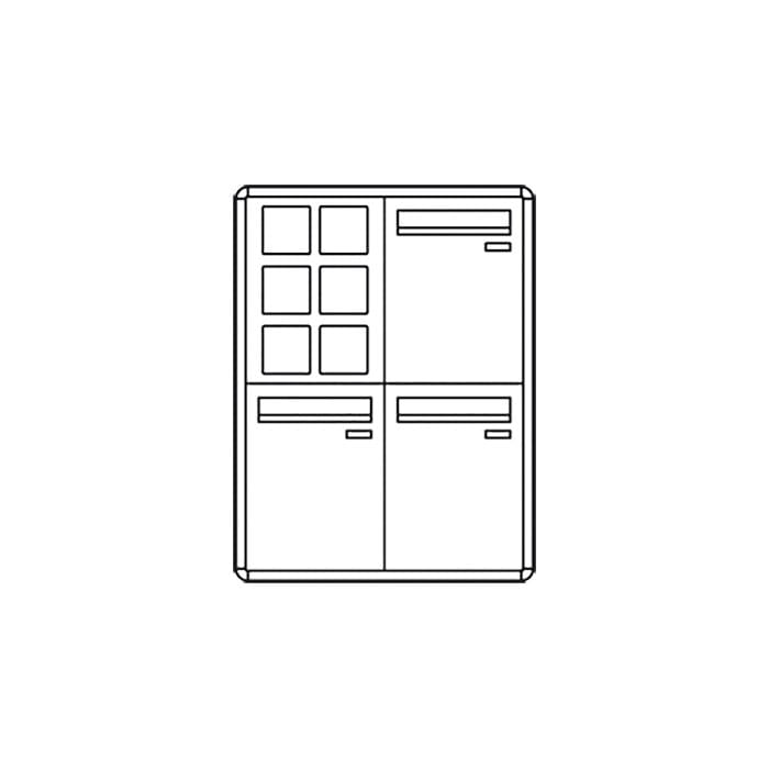 COMELIT GROUP SPA - COE3253/VPE/PW CASELLARIO POSTCOM PW, 3 CAS.POST.VERT,