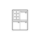 COMELIT GROUP SPA - COE3253/VPI/PW CASELLARIO POSTCOM PW, 3 CAS.POST.VERT,