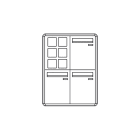 COMELIT GROUP SPA - COE3253/VPI/PW CASELLARIO POSTCOM PW, 3 CAS.POST.VERT,