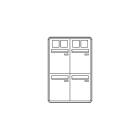 COMELIT GROUP SPA - COE3254/VAE/PW CASELLARIO POSTCOM PW, 4 CAS.POST. VERT,