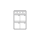 COMELIT GROUP SPA - COE3254/VPP/PW CASELLARIO POSTCOM PW, 4 CAS.POST.VERT,