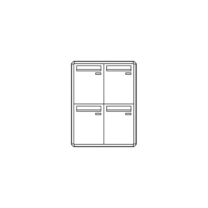 COMELIT GROUP SPA - COE3274/VPP CASELLARIO POSTCOM, 4 CAS.POST. VERT, PR