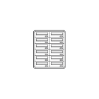 COMELIT GROUP SPA - COE3282/OAE CASELLARIO POSTCOM, 12 CAS.POST. ORIZ, P