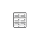 COMELIT GROUP SPA - COE3282/OAP CASELLARIO POSTCOM, 12 CAS.POST. ORIZ, P