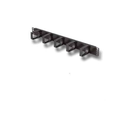 OEC SRL - OEC3300.0067.1 PASSA PERMUTE 1U 5 ANELLI PLASTICI NERO