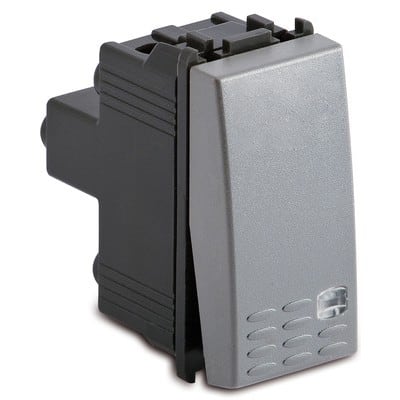 MASTER SRL - MST33015 STEEL PULSANTE TASTO LUCE 1P 16A