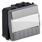 MASTER SRL MST33040 STEEL PULSANTE PORTANOME 1P 16A