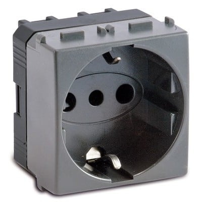 MASTER SRL MST33175 STEEL PRESA P30 SCHUKO 2P+T 16A 250V