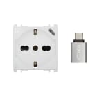 URMET SPA - UTD10312/2.B PRESAP40 250V+USB 5V 3A BIANCO