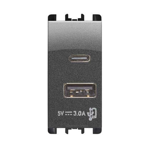 URMET SPA UTD10331AC ALIMENTATORE 5V 3A 2X USB AC