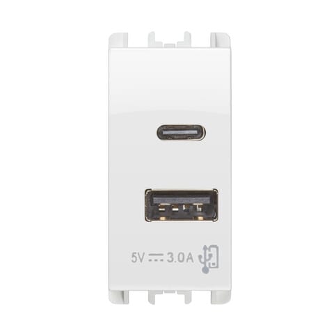 URMET SPA UTD10331BG ALIMENTATORE 5V 3A 2X USB BG