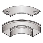 LEGRAND LEGAI300L P31-CURVA PIANA 90D 300X75 INOX 316L