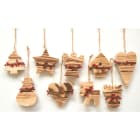 GIOCOPLAST NATALE SP GCP34015279 ADDOBBO LEGNO DECORATO CM 7 - 9 ASS