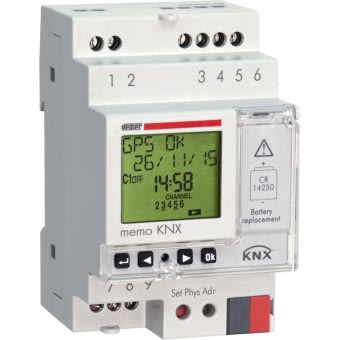 VEMER SPA - VEMVE747300 MEMO KNX OROLOGIO DIGIT. + ASTRONOM. 1CH