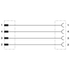 PHOENIX CONTACT - PHC1696400 SAC-4P-M12MS/5,0-PUR/M12FR CAVO