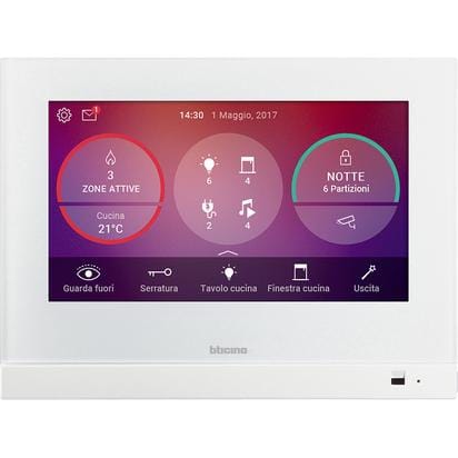 BTICINO BTI3488W Touchscreen mit 7' Bildschirm fur Hausau