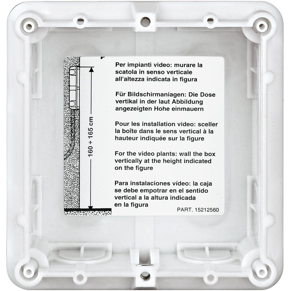 BTICINO BTI350010 1-moduliger Unterputzkasten zum Einbau d