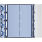 BTICINO BTI352181 FRONTALE 8 PULSANTI DOPPIA FILA ALLMETAL