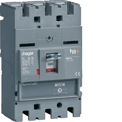 HAGER HAGHET200BR INT AUT H3+ P250 MAG 3P 200A 70KA