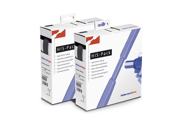 HELLERMANNTYTON Srl HEE300-31270 TERMORESTRINGENTE 2:1 MB 12,7/6,4 BK HIS