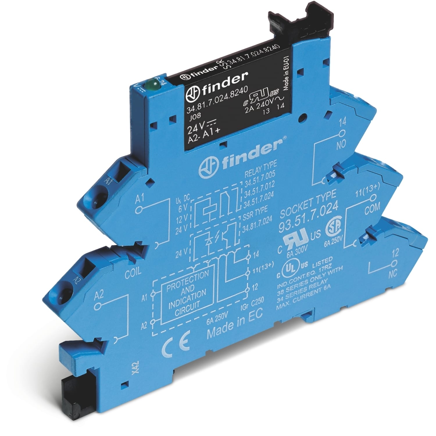 FINDER SPA FIN389170608240 INTERFACCIA MODULARE SSR 1NO MORS.MOLLA