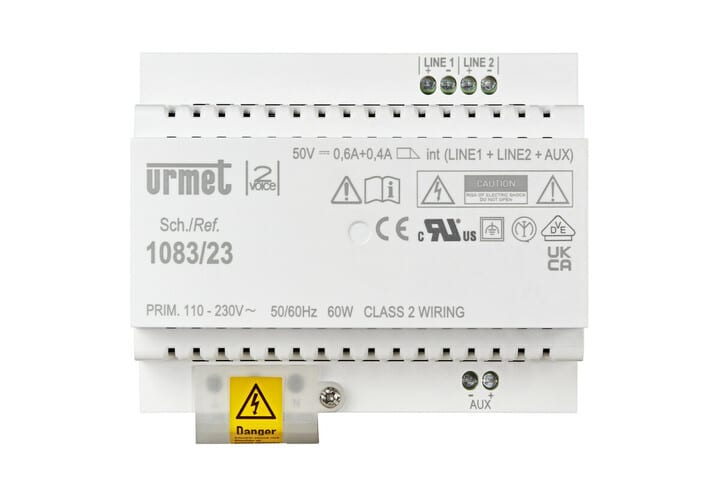 URMET SPA - UTD1083/23 ALIMENTATORE COLONNA 2VOICE