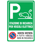 ELCART DISTRIBUTION ERT352076500 CARTELLO STAZIONE RICAR. VEICOLI