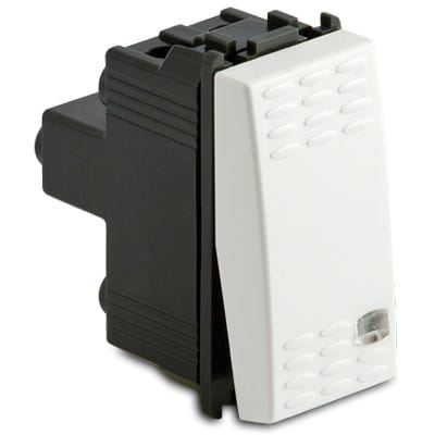 MASTER SRL MST36010 MODO INTER.TASTO LUCE 1P 16AX BIANCO