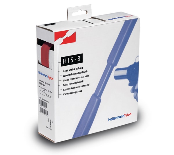 HELLERMANNTYTON Srl HEE308-31802 TERMORESTRINGENTE 3:1 MB 18/6 RD HIS-3