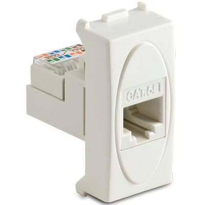 MASTER SRL - MST36218 MODO PRESA RJ45 PLUG 8-8 BIANCO