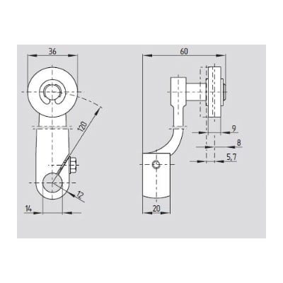 SCHMERSAL ITALIA SRL SHM101064634 LEVER 2A CPL. VER. Y