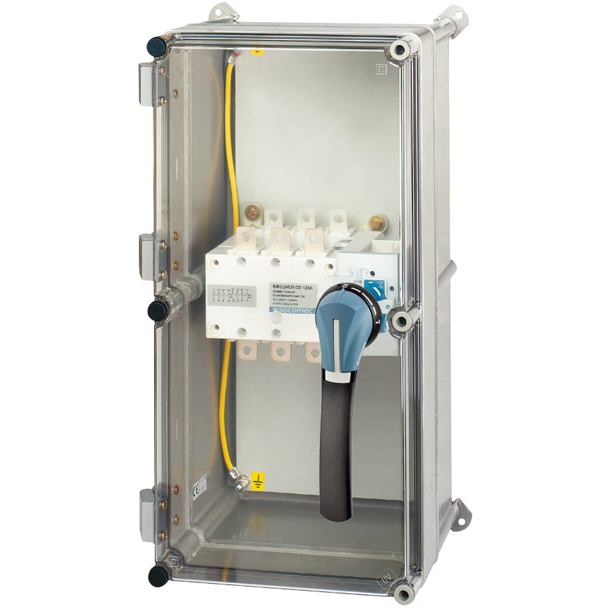 SOCOMEC - SOC42154040 SIRCOVER I-0-II 4P 400A - CASS. POLIEST.