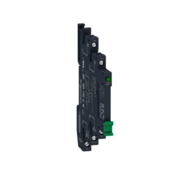 SCHNEIDER ELECTRIC - SNRSSL1A12BDPV Relè statico slim pre-montato con base a vite,16-30VDC-1NO uscita 2A 24-280VAC