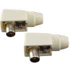 FANTON SRL - FME37040 SPINA TV COAX 90° D9,5MM - 2PZ BI