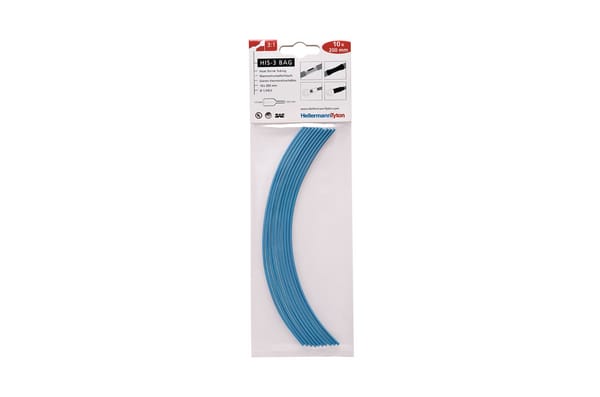 HELLERMANNTYTON Srl HEE308-30161 TERMORESTRINGENT 3:1 BU BLIST 1,5/0,5 HI