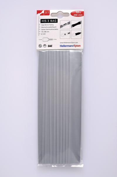 HELLERMANNTYTON Srl HEE308-31213 TERMORESTRINGENTE 3:1 GY BLIST 12/4 HIS-