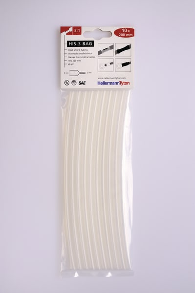HELLERMANNTYTON Srl HEE308-30615 TERMORESTRINGENTE 3:1 CL 6/2 HIS-3