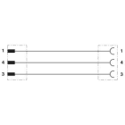 PHOENIX CONTACT - PHC1533563 SAC-3P-M12MS/5,0-PUR/M 8FS CAVO SENS/ATT