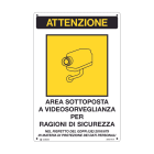 CEMBRE SPA - CEM389001NAR TARG.ALL.SD-SC 300X200 MM.VIDEOSORVEGLIA